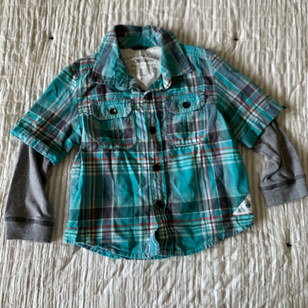 Boy’s Plain Button Down Top